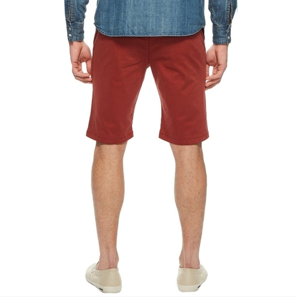 Mavi Jacob slim chino shorts men's size 34 Rose Wood Red - Picture 2 of 5